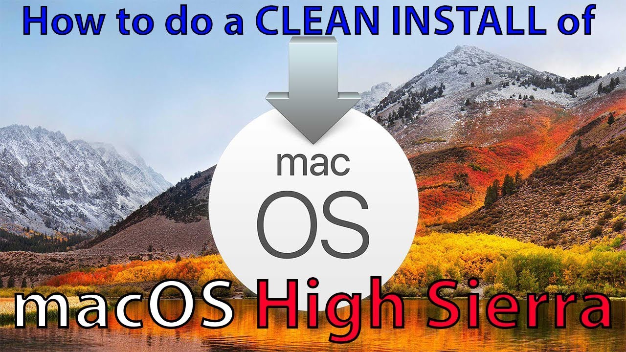 clean install mac os sierra with usb